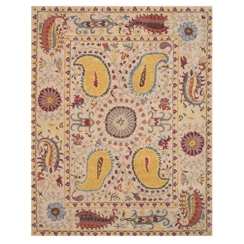 Home Décor  Ivory Transitional Floral Paisley Area Rug | Elegant & Stylish Rug for Enhancing Your Living Room, Bedroom