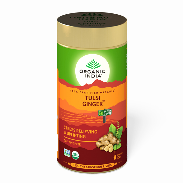 Organic India Tulsi Ginger Tea 100 gm