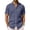 Navy, variant on Yuanlook Men's Basic Fine Grid Short Sleeve Button Shirt, Point Collar Single Pocket Versatile All Match Travel Casual Blouse S-XXXL