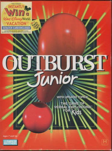 Outburst Jr Junior Board Game Parker Brothers 1999 Complete for sale online 