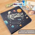 thumbnail image 4 of FORMRS 3 Ring Photo Album 4"x6" Self Adhesive Large Capacity PU Leather Cover, Black Record, 4 of 8