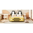 thumbnail image 5 of Twin Size Race Car Bed With Yellow Wheels - Ensuring A Peaceful Resting Environment Alluring Built For Comfort And Durability, 5 of 7