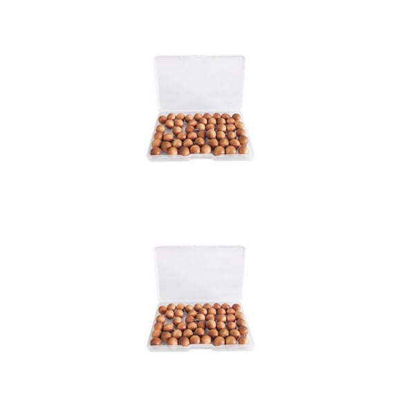 Transemion 30pcs Map Thumbtacks Markers Push Pin Portable DIY Thumbs Tacks Board Office School Supplies Wall Studs Cork Pin Round Nail 2Set