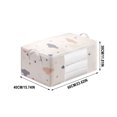 thumbnail image 3 of Beautynvta Storage Bag with Zipper, Large Storage Bag with Clear Window & Carry Handles for Quilt Sheets Blankets Bedding Pillows and Clothes, 3 of 9