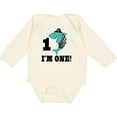 thumbnail image 3 of Inktastic First Birthday Shark 1 Year Old Pirate Boys Long Sleeve Baby Bodysuit, 3 of 5