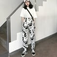 thumbnail image 5 of Cartoon Print Drawstring Elastic Waist Long Hip Hop Pants, 5 of 7