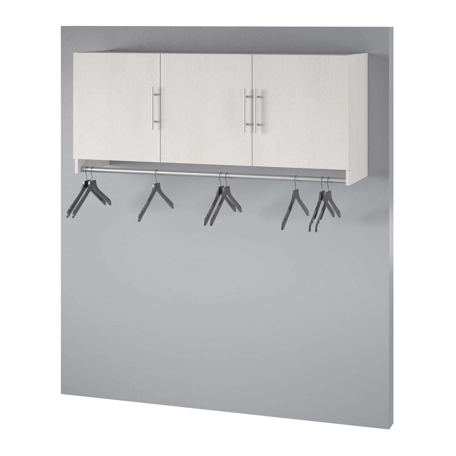 Systembuild Evolution Camberly Armoire murale 3 portes avec tringle de suspension Chêne ivoire