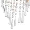 thumbnail image 6 of 110V Modern Crystal Wall Light Sconce LED Bedroom Lamp Hallway Lighting Fixture Silver Applicable Space 5-10m² 7.48*12.99in for Front Doors, Bedrooms, Living Rooms, 6 of 18
