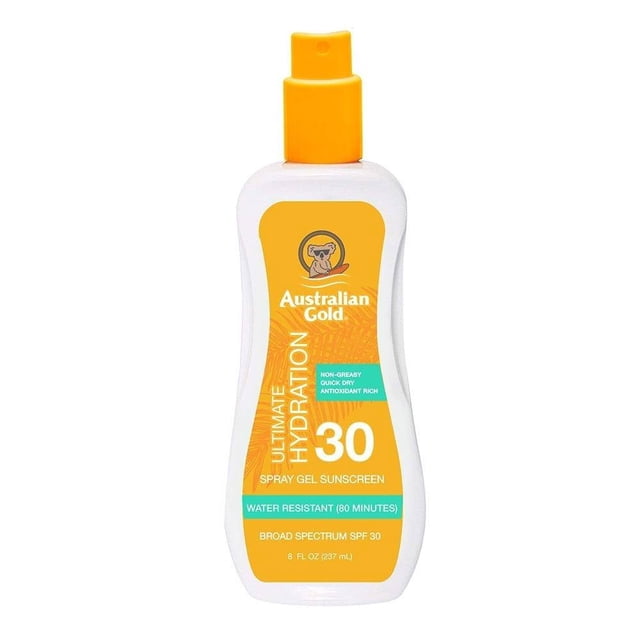Protector Solar Australian gold 30 FPS spray gel 8 oz