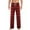 #Red, variant on DPTALR George Men's Casual Brushed Fleece Check Elastic Waist Long Pants with Pockets,Orange Big and Tall Men S