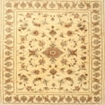 thumbnail image 1 of Ahgly Company Indoor Square Traditional Mustard Yellow Persian Area Rugs, 5' Square, 1 of 6