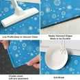 thumbnail image 3 of Blue Christmas Snowflake Pattern Kitchen Rug Mat,Kitchen Runner Rugs Non Skid Washable,Decorative Kitchen Floor Mats for Kitchen,Sink,Laundry,17"X47", 3 of 5
