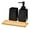 Black, variant on Giaone 3pcs Hand Soap Press Pumpms Dispenser Set with Storage Tray Toothbrush Holder