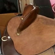Half Breed Leather Western Saddle – Premium Trail & Ranch Riding Saddle – Comfortable & Durable