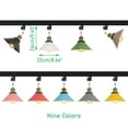 thumbnail image 3 of FSLiving Adjustable Angle H-Type Track Pendant Light,Vintage E26 Copper Base with Nine Colors Metal Shade for Kitchen Bar Sink Counter (Bulb & Ceiling Track Sold Separately) - 9 Lights, 3 of 7