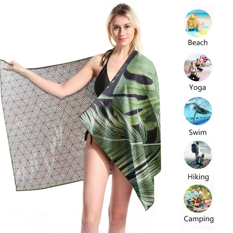 Dqueduo Microfiber Quick Drying Beach Towel for Travel - Extra Large XL 60x30 Maldives Oversized Swim, Pool, Yoga, Traveling on Clearance, Size: 29.5