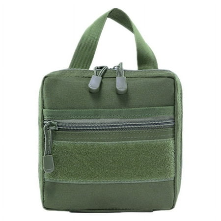 Tactical MOLLE Horizontal Admin Pouch Utility Waist Hanging Bag EDC Tool Bag Military Carry Accessory Rip-Away First Aid Kit Pouch