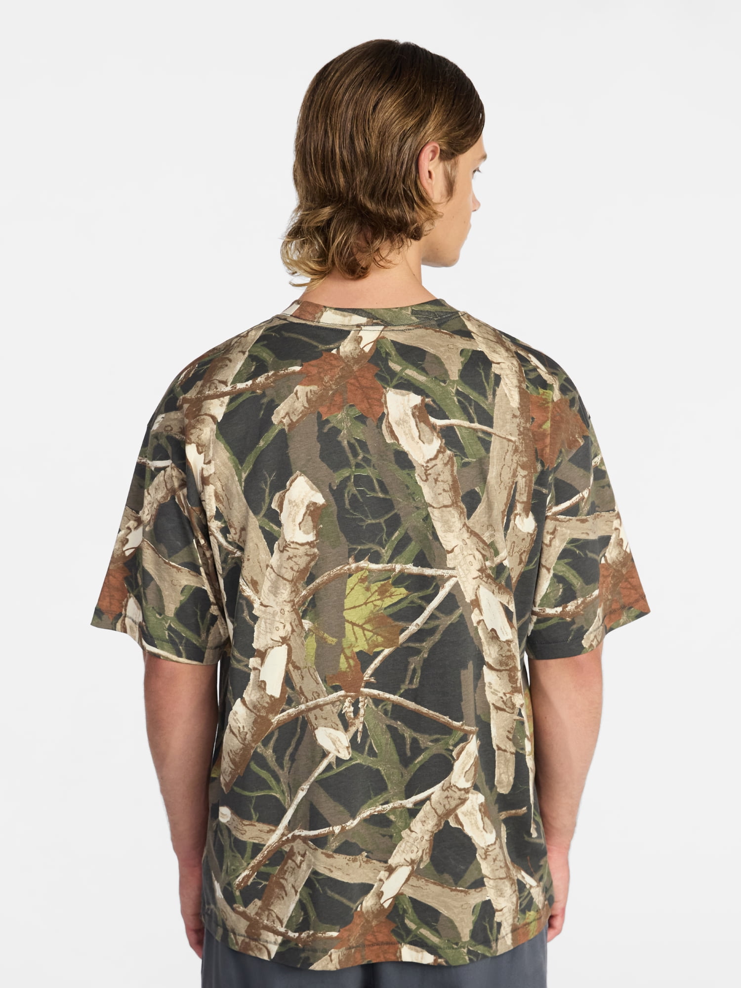 No Boundaries Oversized Tee with Short Sleeves, Men's and Big Men's XS-5XL
