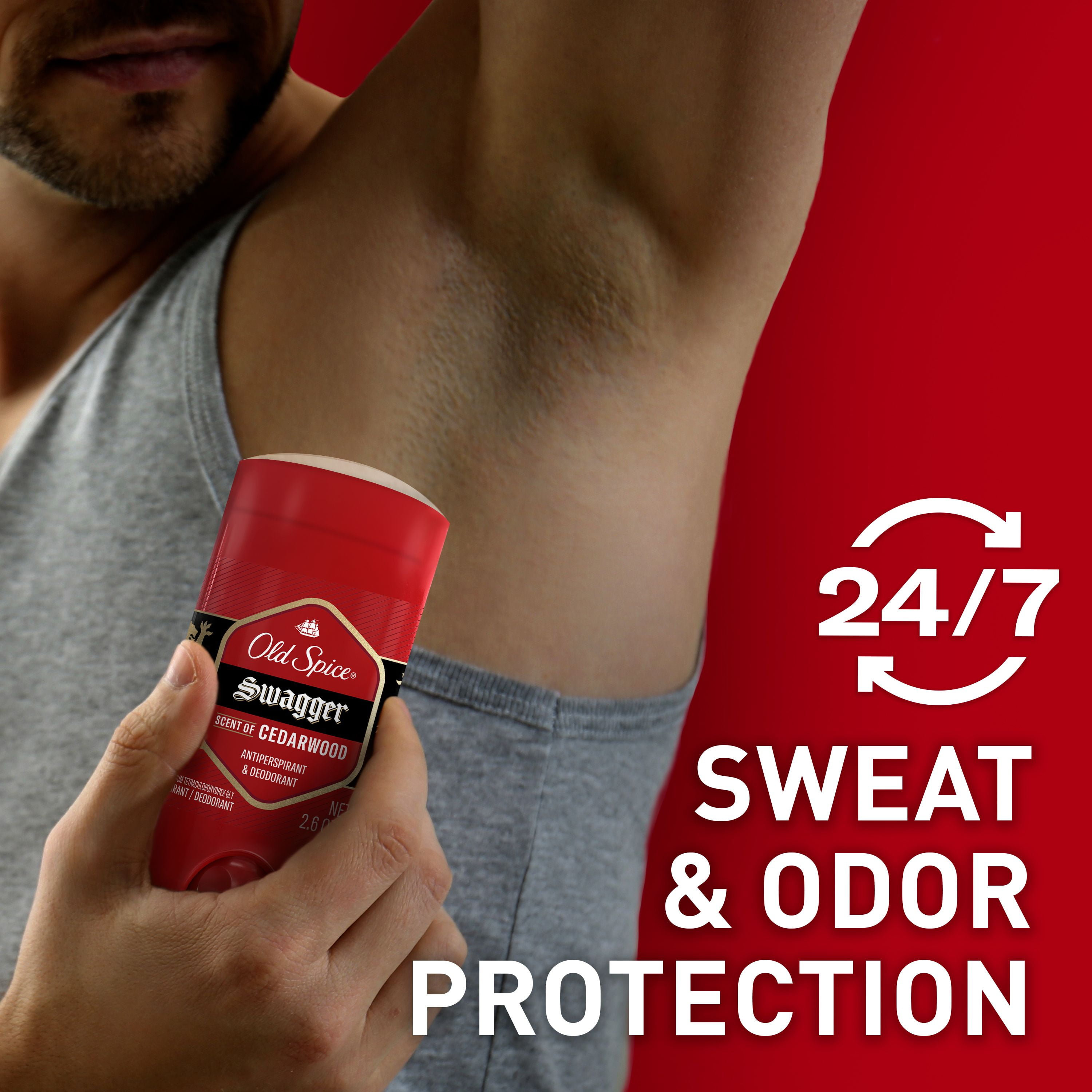 Old Spice Red Zone Swagger Antiperspirant and Deodorant for Men, 73 g, Swagger