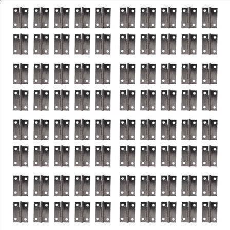 Rectangle Folding Closet Cabinet Door Hinge Hardware 1.5inch 80 Pcs