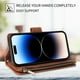 thumbnail image 4 of Flip Wallet PU Leather Case For IPhone 14 13 12 11 Pro X XS Max XR 8 7 6 6s Plus SE 2020 2022 4G 5G Card Slot Zipper Strap Phone Bag Cover, 4 of 5