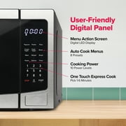 Frigidaire 1.1 Cu. ft Countertop Microwave Oven, 1000 Watt Microwave with 10 Power Levels, Stainless Steel