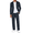 Navy Blue, variant on Men's Suits 2 Piece Slim Fit Suit Set 2 Button Lightweight Casual Knit Blazer Suit Jacket Pants
