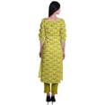 thumbnail image 2 of Moomaya Womens 2-Piece Cotton Printed Kurta With Pants Indian Ethnic Suit Dress, 2 of 7