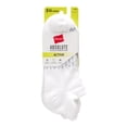 thumbnail image 2 of Hanes Absolute Active Men’s Cushioned Heel Shield Socks, Shoe Sizes 6-12, 3-Pairs White, 2 of 3