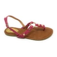 thumbnail image 3 of Victoria K Women's Multi Knots With Metallic Beads and Gold Centered Ring Sandals, 3 of 4