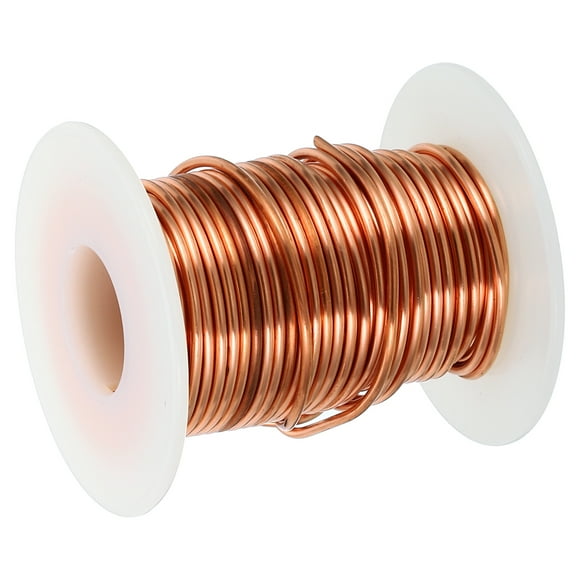Unique Bargains Soft Copper Wire, 11Gauge/2.2mm Diameter 5m/16.4ft Spool Pure Copper Wire