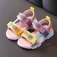 thumbnail image 5 of URMAGIC Breathable Summer Colorful Outdoor Open-Toe Sport Sandals for Toddler Kids Girls, 5 of 7
