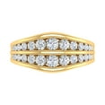 thumbnail image 3 of 1 Carat Channel Set Diamond Wedding Band Ring in 14K Yellow Gold (Ring Size 9.5), 3 of 5