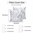 thumbnail image 3 of Waterproof Throw Pillow Covers Set of 2, 26x26 Inch Blue Flowers Decorative Pillowcases Outdoor Pillow Slip Cushion Covers Set for Couch Tent Farmhouse Spring Botanical Flowers Herbs, 3 of 7