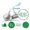 Green, variant on Darling Souvenir 190 Pcs Light Blue Baby Boy Chocolate Favor Stickers - Mini Candy Wrappers & Labels for Baby Shower, Sprinkle Party Decor