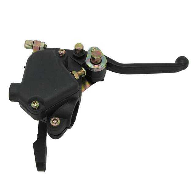 Riwesomey Acelerador de pulgar con palanca de freno doble 2 tiempos 47cc 49cc Mini ATV Kid Quads Accesorios para motos