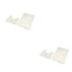 thumbnail image 3 of Alfombrilla absorbente de poliéster Bewildely Chenille Safe White 50*80+50*50 Blanco 50*80+50*50, 3 of 6