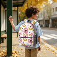 thumbnail image 6 of Pioneer Flower Floral Print Pattern 17" School Backpacks for Teens,Waterproof Oxford Fabric,S-Shape Padded Straps for School,Travel,Hiking,Camping, 6 of 6