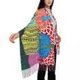 thumbnail image 4 of Bufanda de Arte de calabaza con estampado personalizado para hombres y mujeres, bufandas cálidas de invierno, chales Yayoi Kusama, tres Polkadot, 4 of 6