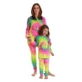 thumbnail image 3 of Just Love Girls Tie Dye Two Piece Thermal Underwear Set (Tie Dye Neon Swirl, 4), 3 of 3