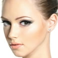 thumbnail image 4 of Galaxy Gold GG 14K White Gold 0.95 Carat Natural Aquamarine Stud Earrings - March Birthstone - Courage & Clarity - Fine Jewelry for Women, 4 of 4
