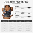thumbnail image 4 of Rateoe Lonely Night Sky Wolf Print Womens' Sports Bras Scoop Neck Sports Vest- Padded U Back Seamless High Impact Support, 4 of 7