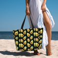 thumbnail image 6 of Sigee Flowers Avocado Print Extra Large Waterproof Beach Travel Bag with Zipper - Durable and Versatile for Vacation, Gym, and Daily Use, 6 of 7