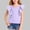 Purple, variant on NAISIBABY Girls T-Shirt with Ruffled Sleeve, Crewneck Summer Fashion Soft Knit Kids Cute Casual Tee Hot Pink Size 12