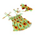 thumbnail image 2 of Barboteuse Fleurie d'Été Sans Manches à Taille Haute pour Bébé + Bandeau, 2 of 8