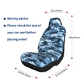 thumbnail image 2 of Car Seat Covers Are Protected From Dust And Spillage And Elastic Straps Are Easy To Install For Easy Car Suv Truck Delivery Vector Camouflage Pattern Blue_3 1, 2 of 8