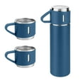 thumbnail image 1 of Vaso térmico de acero inoxidable 304 con doble pared al vacío y 3 tapas a prueba de fugas, ideal para café caliente o frío y viajes, 1 of 7