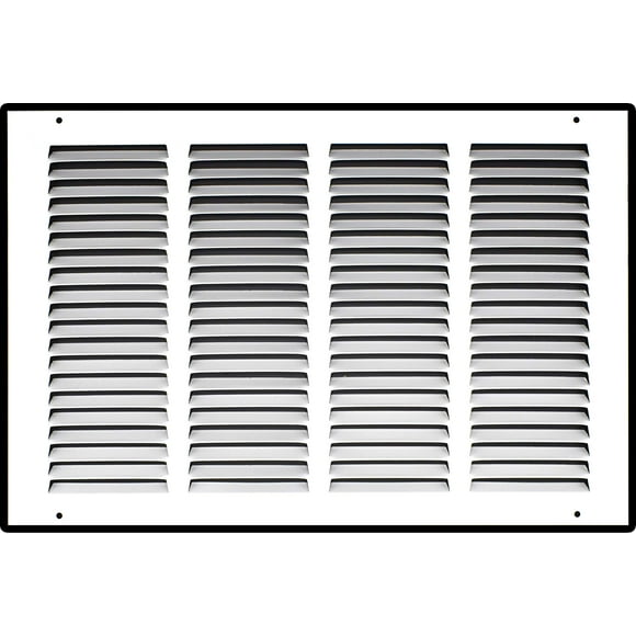 Handua 16"W x 12"H [Duct Opening Size] Steel Return Air Grille Vent Cover Grill for Sidewall and Ceiling, White Outer Dimensions: 17.75"W X 13.75"H for 16x12 Duct Opening