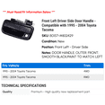 thumbnail image 2 of Front Left Driver Side Door Handle - Compatible with 1995 - 2004 Toyota Tacoma 1996 1997 1998 1999 2000 2001 2002 2003, 2 of 2