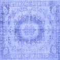 thumbnail image 1 of Ahgly Company Machine Washable Indoor Square Persian Blue Traditional Area Rugs, 5' Square, 1 of 4